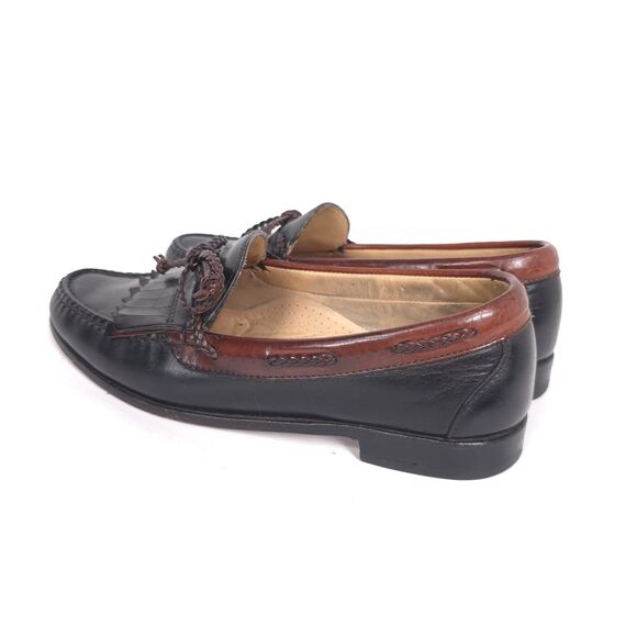 ALLEN EDMONDS Mens Kiltie Tassel Bow Leather Loafers 9D Brown USA MADE main image 12